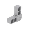 Plastová spojka - pohyblivý rohový kus vhodný do profilu velikosti 20x20x1.5mm