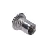 Nerezová límcová nýtovací matice se zapuštěnou hlavou, rýhovaný dřík, AISI304 (Rozměry M10x21mm)