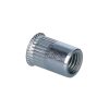Nýtovací matice s mikro hlavou, rýhovaný dřík (Rozměry M3/9mm, Průměr 6mm)