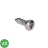 Nerezový vrut samořezný (6,3x22mm) půlkulatá hlava, TX30, DIN7981C/A2 /AISI304, ISO 14585
