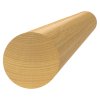 Dřevěný profil kulatý o průměru 42mm, materiál: buk, broušený povrch bez nátěru, balení: PVC fólie