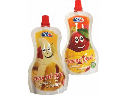 23016 Ov. pyré jablko+banán (40x120g) 4,8kg a 23015a