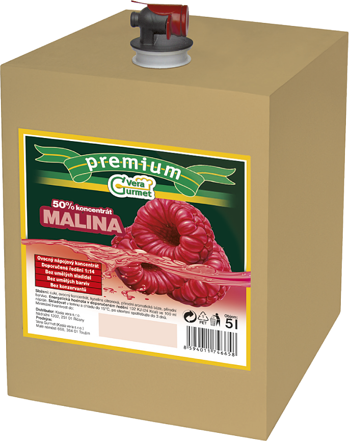 Malina PREMIUM koncentrát 1:14 5l