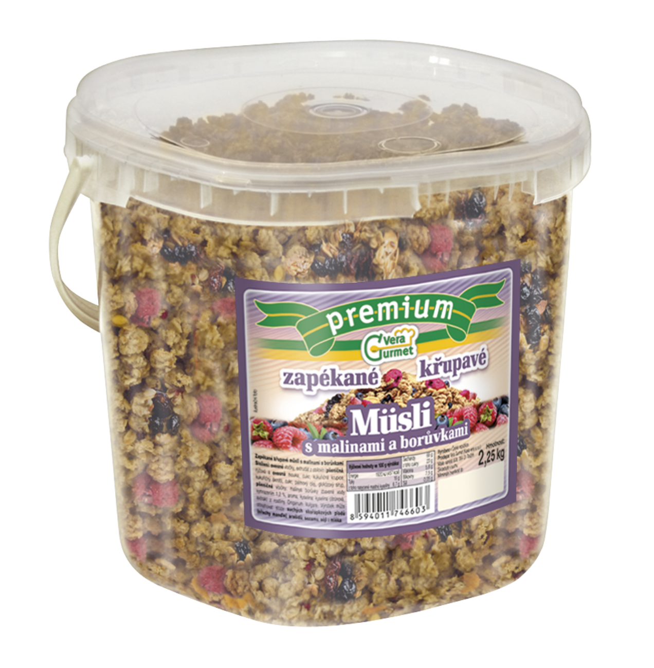 Müsli zapékané MALINA - BORŮVKA 2,25kg
