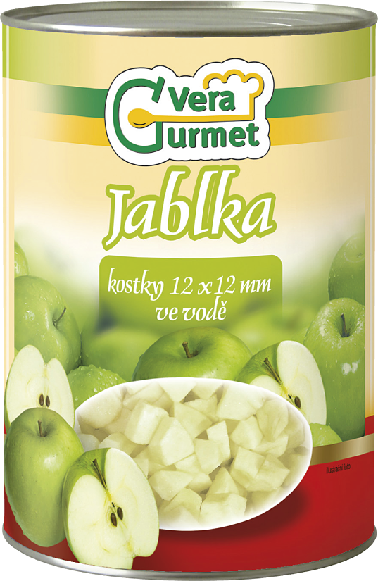 Jablka kostky ve vodě bez cukru 4450g