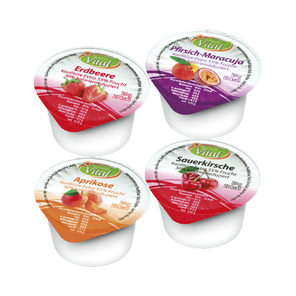 Vera Gurmet Džem porce LIGHT mix (100x20g) 2kg
