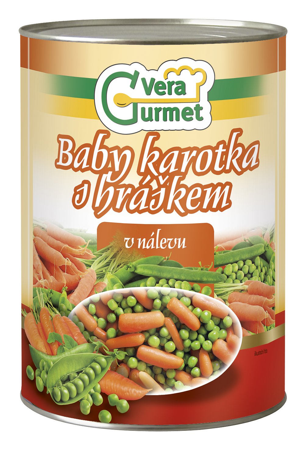 Baby karotka s hráškem 4000g