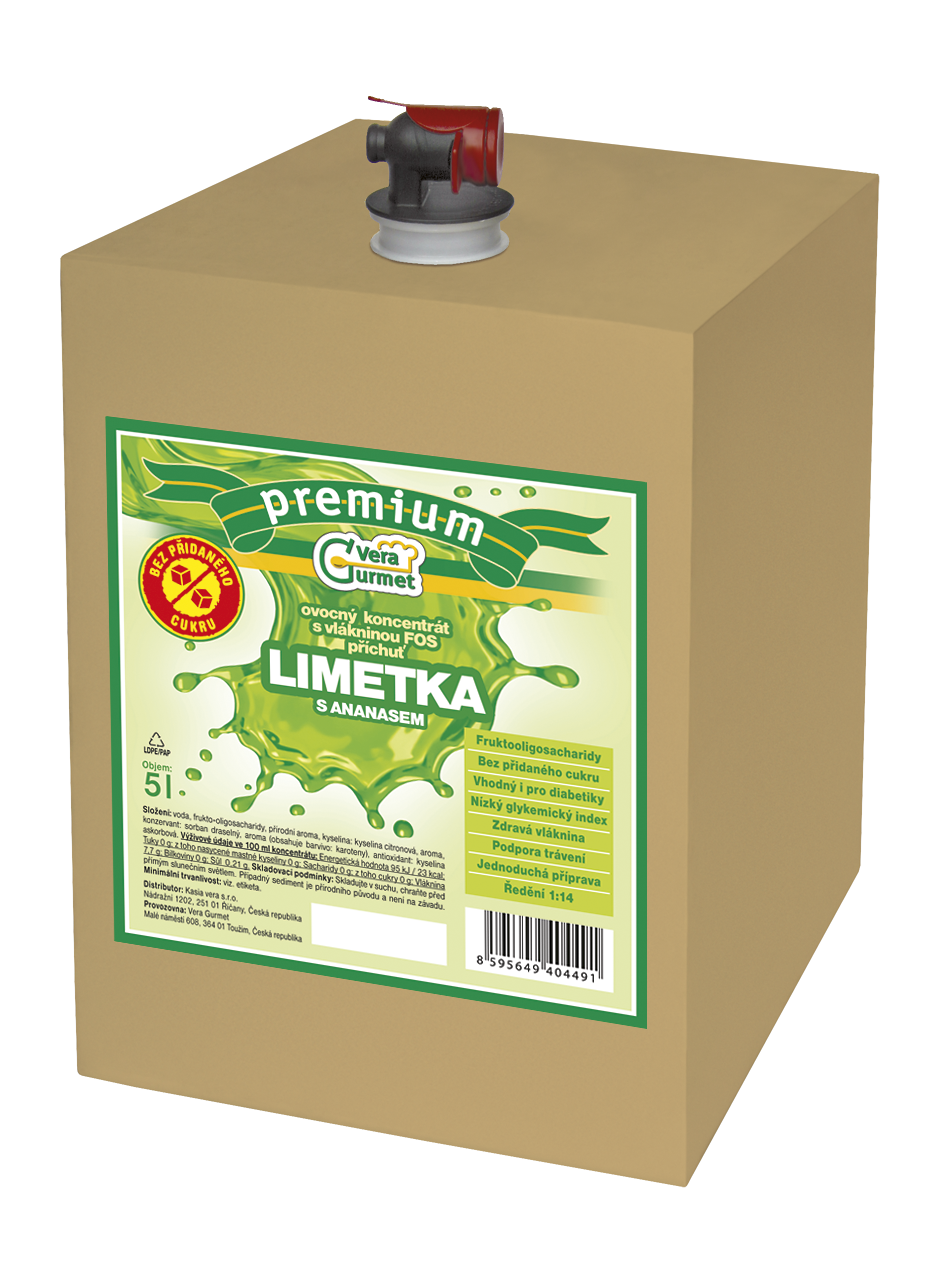 Vera Gurmet Koncentrát FOSFIT limetka ananas 1/14 5l