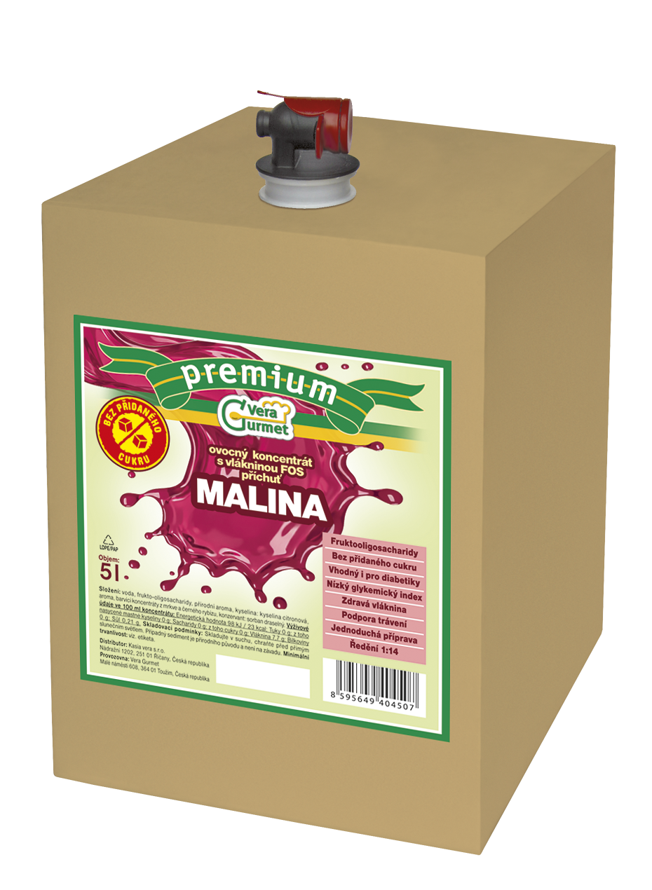 Vera Gurmet Koncentrát FOSFIT malina 1/14 5l