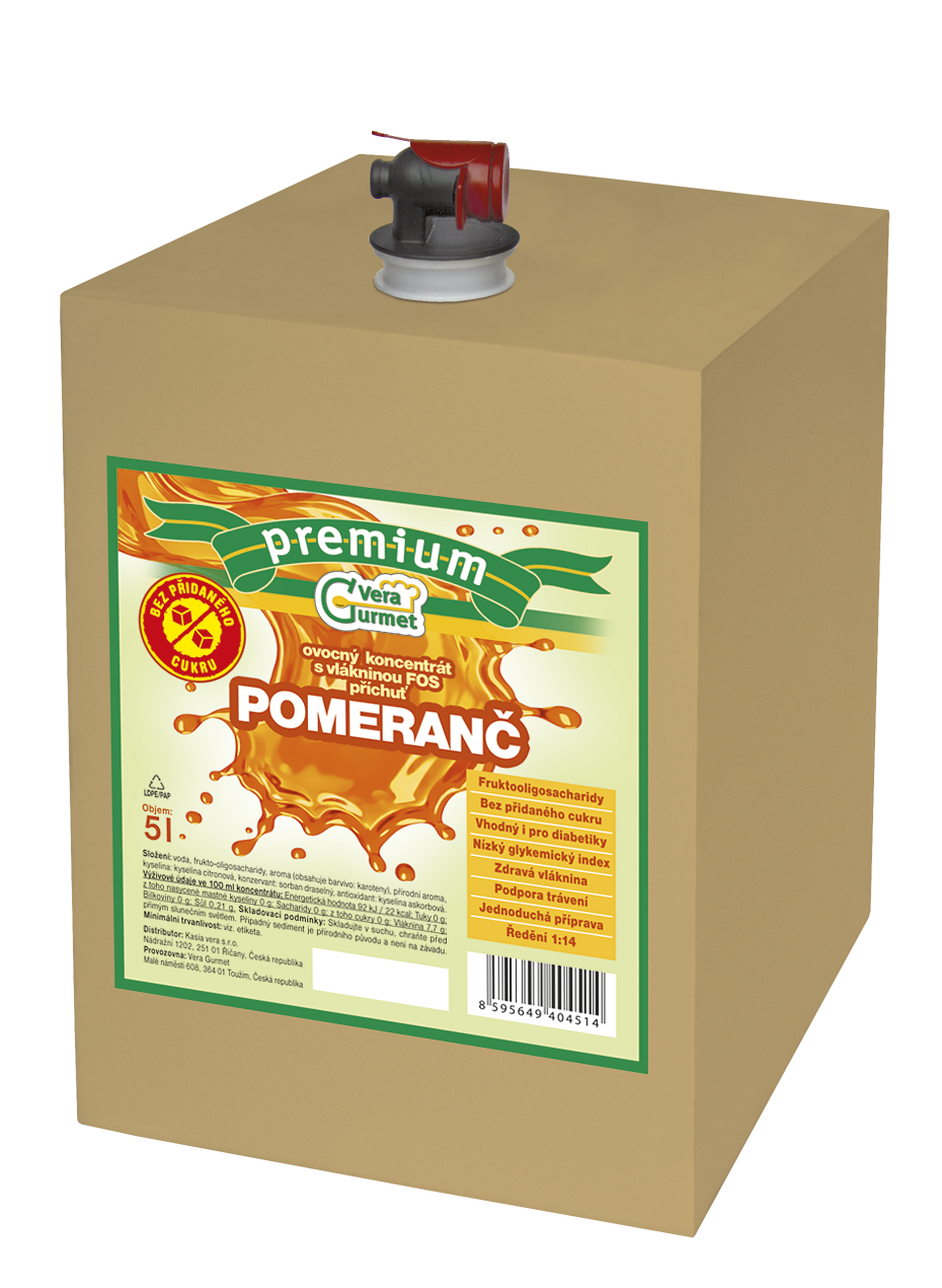 Vera Gurmet Koncentrát FOSFIT pomeranč 1/14 5l