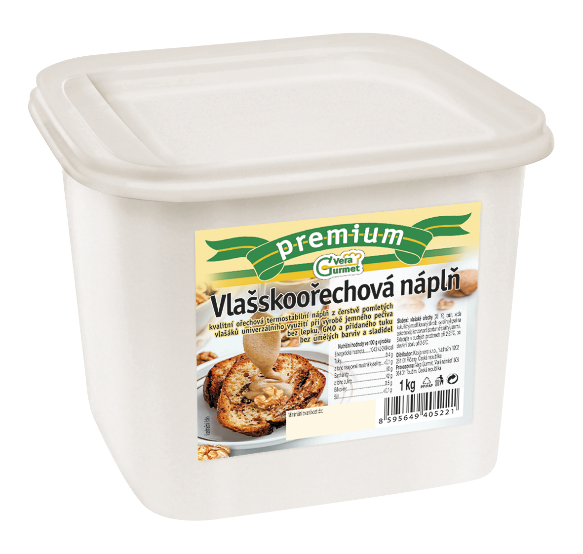 Vera Gurmet Vlašskoořechová náplň vařená 1kg
