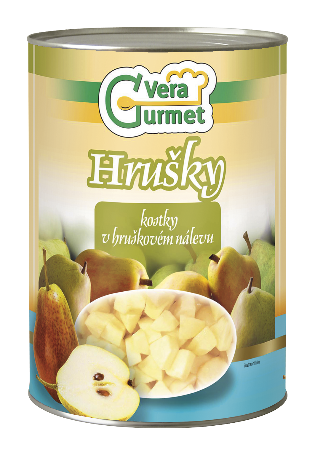Vera Gurmet Hrušky kostky v hruškovém nálevu 4250g