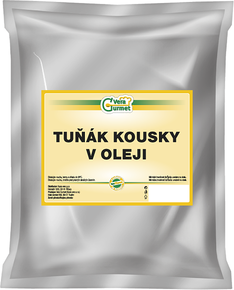 Tuňák kousky v oleji (pouch pack) 1kg