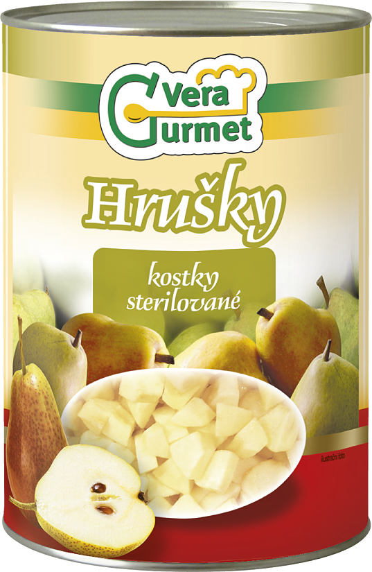 Hrušky - kostky 4500g