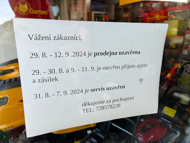 Dovolená 29. 8. - 12.9. 2024
