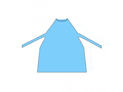 Jednorázová ochranná PE zástěra, 10 ks