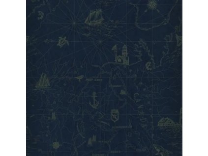 Ralph Lauren Coastal Papers Shipping Lanes Map