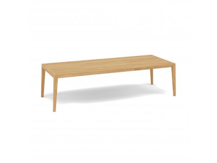 manutti sunrise diningtable 285x110 teakbrushed biela