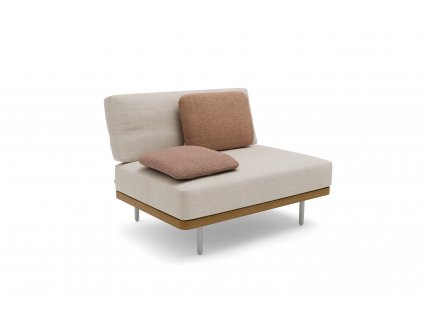 Flows large middle seat teak natural