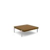 flows medium coffee table teak slates