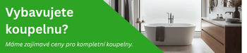 Zajímavé ceny pro kompletní koupelny