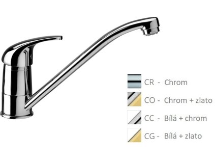 NETTUNO DUE dřezová stojánková baterie (Barva Chrom)