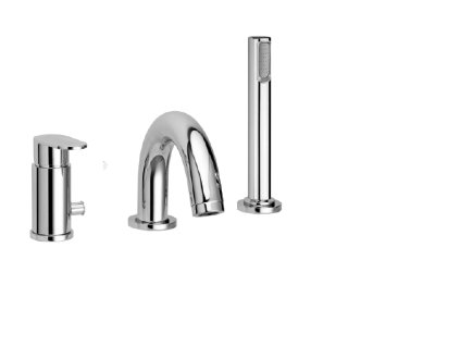 CANDY Stojánková vanová baterie vč. výtoku (Barva Chrom)