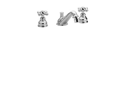 Batteria bidet 3 fori con bocca  erogazione   S/A (Barva Bronz)