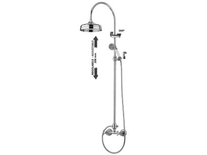 BELINDA sprchový systém bez baterie (Barva Chrom)