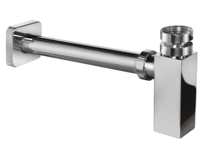 Sifon pohledový, hranatý 5/4" d.32mm (Barva Chrom)