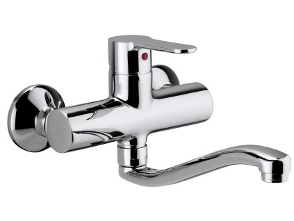 BLU umyvadlová/dřezová nástěnná baterie (Barva Chrom)