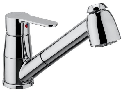 BLU dřezová stojánková baterie se sprchou (Barva Chrom)