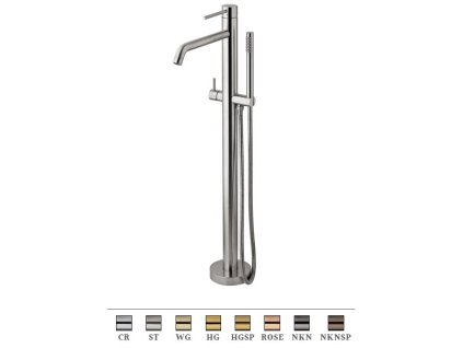 LIGHT vanová stojánková baterie z podlahy (Barva Chrom)