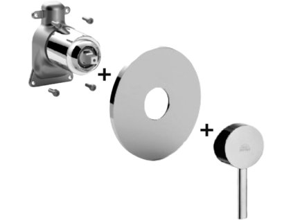 BIRILLO vrchní sada sprchové podomítkové baterie (Barva Chrom)
