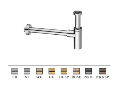 Sifon pohledový 5/4" d.32mm (Barva Chrom)