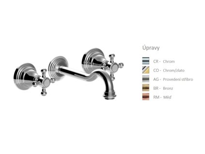 BELINDA umyvadlová podomítková baterie, 175mm (Barva Bronz)