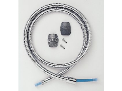 Hadice kovová k dřezovým bateriím 2m 1/2"-M15x1 (Barva Chrom)