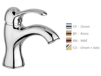 FLAVIA stojánková umyvadlová baterie (Barva Bronz)