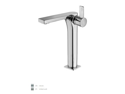 ROCK stojánková umyvadlová baterie (Barva Chrom)