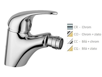 NETTUNO DUE stojánková bidetová baterie (Barva Chrom)