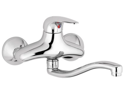 DUEMILA umyvadlová / dřezová nástěnná baterie (Barva Chrom)