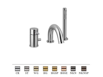 LIGHT vanová stojánková baterie (Barva Chrom)