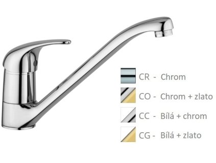 NETTUNO DUE dřezová stojánková baterie (Barva Chrom)