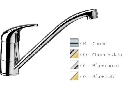 NETTUNO DUE dřezová stojánková baterie (Barva Chrom)