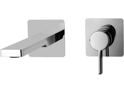 ROCK umyvadlová podomítková baterie, 200mm (Barva Chrom)