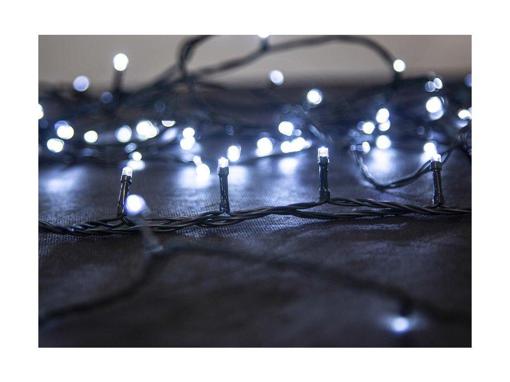 Reťaz MagicHome Vianoce Errai, 800 LED studená biela, 8 funkcií, 230 V, 50 Hz, IP44, exteriér, osvetlenie, L-16 m