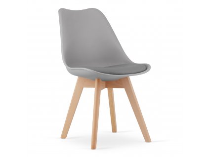 4x Židle EIFFEL skandinávský styl - TMAVOSIVA