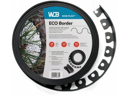 Trávníková obruba ECO BORDER 4cmx10bm + 20 kolíků