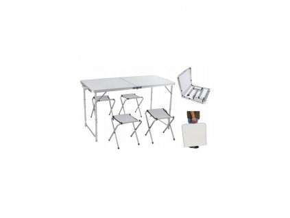 Turistický set židlí a stolu / Bílý