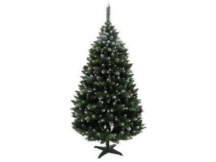 Vánoční stromek Borovice zasněžená s šišku 220 cm